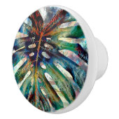 Bouton De Porte En Céramique Jungle de Monstera (Droite)