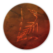 Bouton De Porte En Céramique Jurassic fossile (Devant)