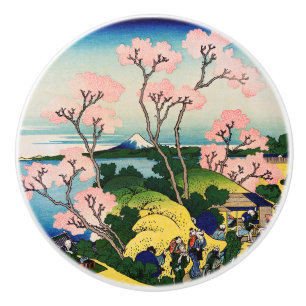 Bouton De Porte En Céramique Katsushika Hokusai - Gotenyama, Tokaido, Shinagawa