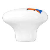 Bouton De Porte En Céramique Kingfisher Design Personalised (Côté)