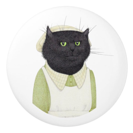 Bouton De Porte En Céramique KITCHEN MAID CAT Ceramic Knox (Devant)