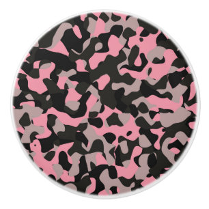 Bouton De Porte En Céramique Kitty Camo