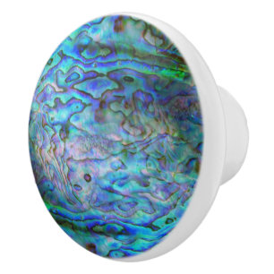 BOUTON DE PORTE EN CÉRAMIQUE KIWI NOUVELLE-ZÉLANDE PAUA