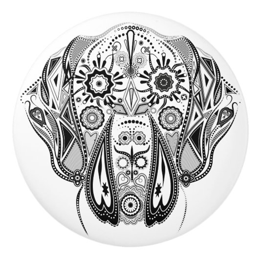 Bouton De Porte En Céramique Knob avec Great Dane (Devant)