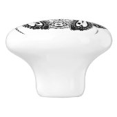 Bouton De Porte En Céramique Knob avec Great Dane (Côté)
