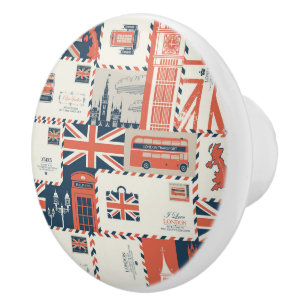 Bouton De Porte En Céramique Knob London Post