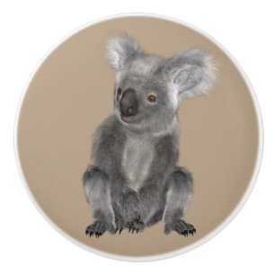 Bouton De Porte En Céramique Koala Bear