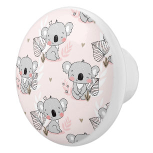 Bouton De Porte En Céramique Koala Bears