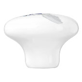 Bouton De Porte En Céramique Koi bleu et blanc (Côté)
