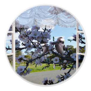 Bouton De Porte En Céramique Kookaburras Sortir Ma Fenêtre,