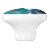 Bouton De Porte En Céramique La Mer - cercles (Côté)