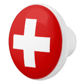 Bouton De Porte En Céramique La qualité du drapeau suisse (Droite)