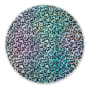 Bouton De Porte En Céramique La série Léopard iridescent Design 8