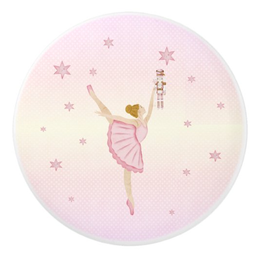 Bouton De Porte En Céramique La Suite Nutcracker - Ballerina Ceramic Knob (Devant)