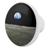 Bouton De Porte En Céramique La Terre de Lune dans l'espace noir (Droite)