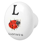 Bouton De Porte En Céramique Ladybug (Droite)
