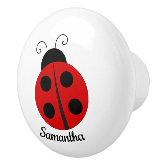 Bouton De Porte En Céramique Ladybug Design Ceramic Knob (Droite)