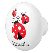 Bouton De Porte En Céramique Ladybugs Design Ceramic Knob (Droite)