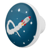 Bouton De Porte En Céramique Lancement d'une fusée spatiale dans l'espace (Droite)