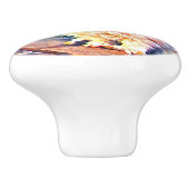 Bouton De Porte En Céramique lapin aquarell (Côté)