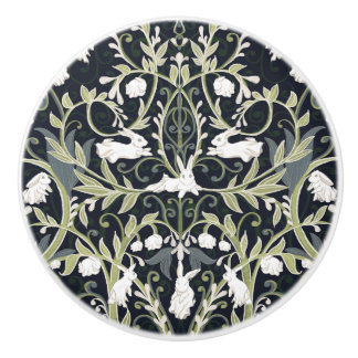 Bouton De Porte En Céramique Lapins Fantômes de Snowbell