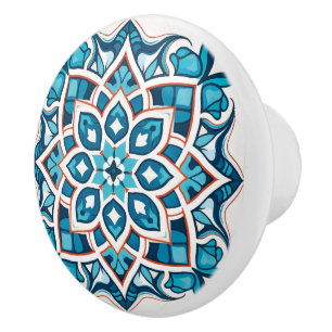 Bouton De Porte En Céramique L'artisanat de style arabe