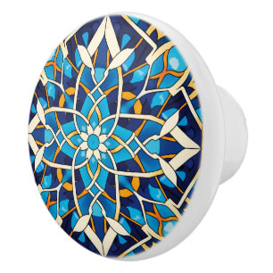 Bouton De Porte En Céramique L'artisanat de style arabe
