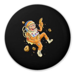 Bouton De Porte En Céramique L'astronaute Monkey Space