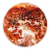 Bouton De Porte En Céramique L'Automne Profond En Pierre (Devant)