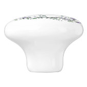Bouton De Porte En Céramique Lavande et Eucalyptus (Côté)