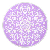 Bouton De Porte En Céramique Lavender Mandala (Devant)