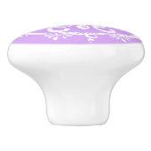 Bouton De Porte En Céramique Lavender Mandala (Côté)