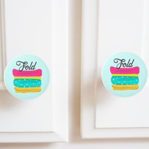 Bouton De Porte En Céramique Laverie Serviettes pliées