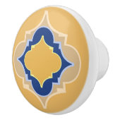Bouton De Porte En Céramique Le bleu marocain et l'or (Droite)