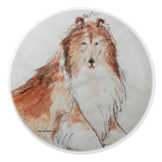 Bouton De Porte En Céramique Le bon vieux chien