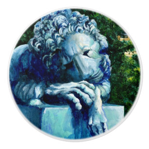 Bouton De Porte En Céramique Le Chat qui a mangé les Canaries