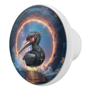 Bouton De Porte En Céramique Le Gardien du Portail – Oiseau Fantastique