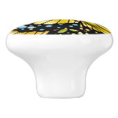 Bouton De Porte En Céramique Le papillon majestueux (Côté)