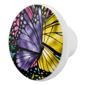 Bouton De Porte En Céramique Le papillon majestueux (Droite)