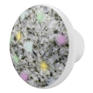 Bouton De Porte En Céramique Le pastel blanc de texture de roche de géologie