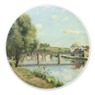 Bouton De Porte En Céramique Le Pont Du Chemin De Fer Camille Pissarro