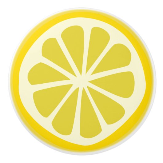 Bouton De Porte En Céramique Lemon Squeezy (Devant)
