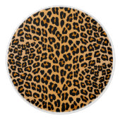 Bouton De Porte En Céramique Leopard (Devant)