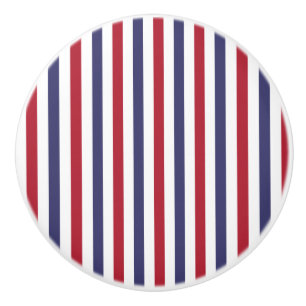 Bouton De Porte En Céramique Les Etats-Unis marquent le rouge et marquent les