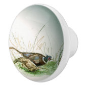 Bouton De Porte En Céramique Les faisans sur le terrain (Droite)