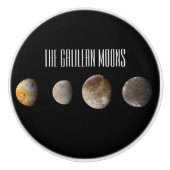 Bouton De Porte En Céramique Les lunes de Galilée (Devant)