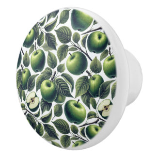 Bouton De Porte En Céramique Les Pommes d'Eden