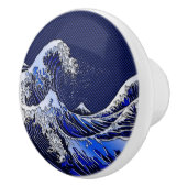 Bouton De Porte En Céramique Les styles modernes de grande vague de Hokusai (Droite)