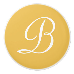 Bouton De Porte En Céramique Lettre monographique personnalisée Votre couleur 