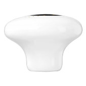 Bouton De Porte En Céramique libellule d'or en cercle noir (Côté)